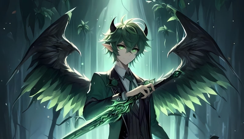 Ảnh anime thiên thần và ác quỷ ngầu