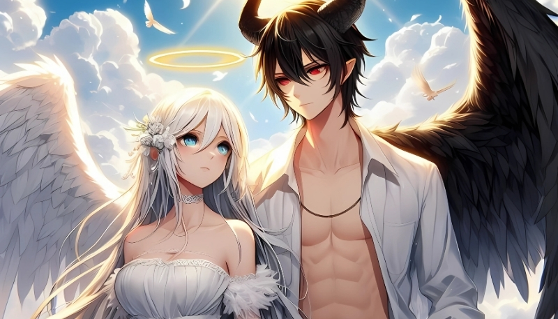 Bộ sưu tập hình ảnh anime thiên thần và ác quỷ đẹp nhất