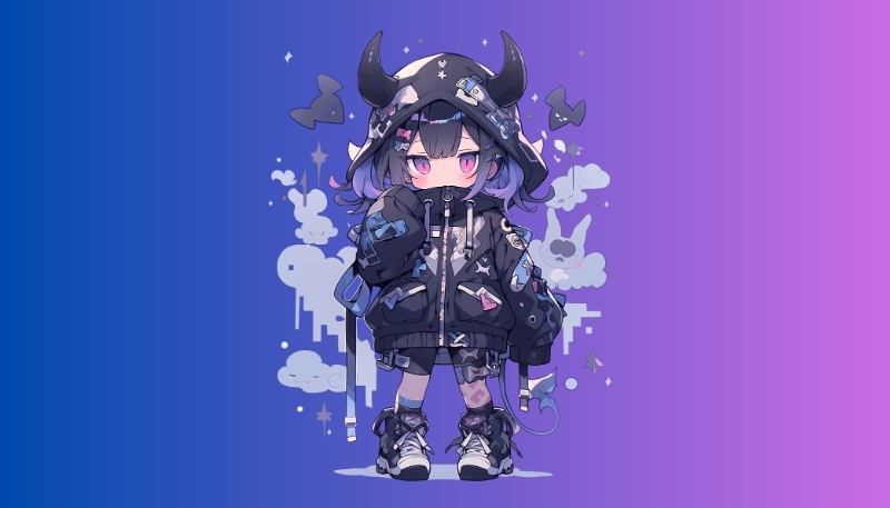 Hình ảnh ác quỷ anime chibi anime style