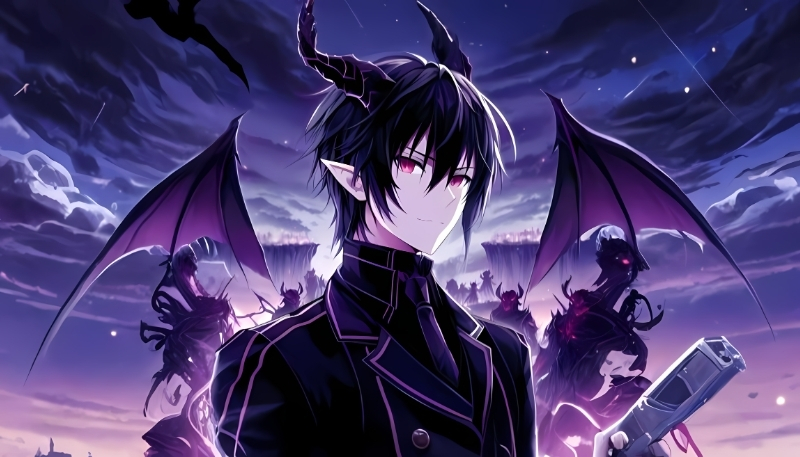 Wallpaper anime thiên thần và ác quỷ anime style