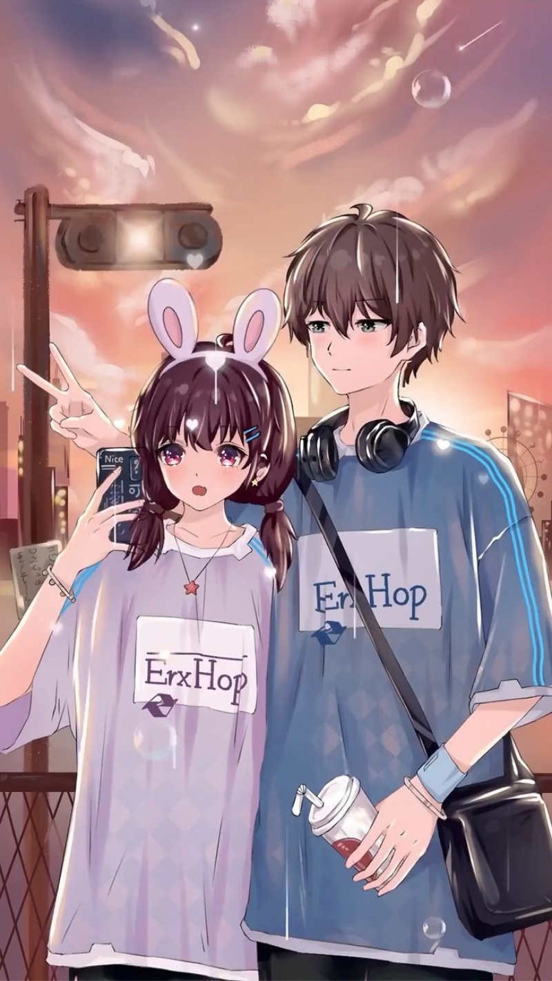 ảnh nền cute cặp đôi dễ thương 1