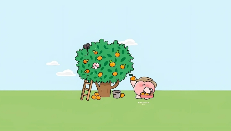 ảnh nền cute cây cam