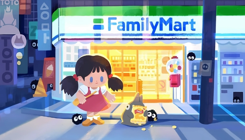 ảnh nền cute Family Mart