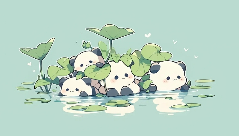 ảnh nền cute gấu trúc đáng yêu