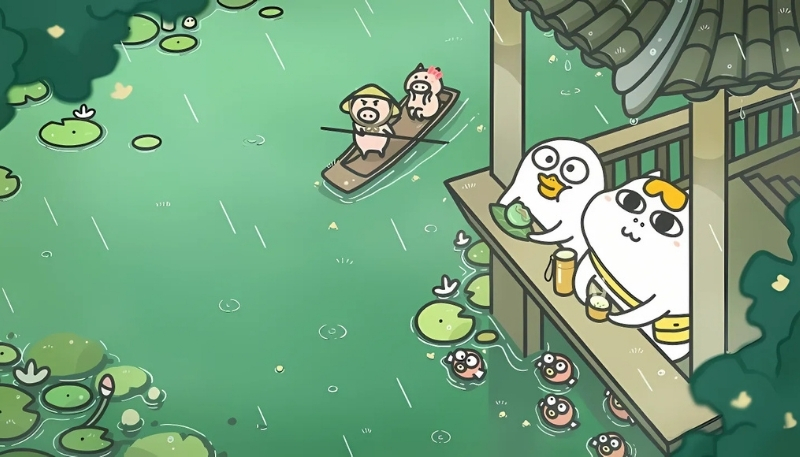 ảnh nền cute hồ nước xanh