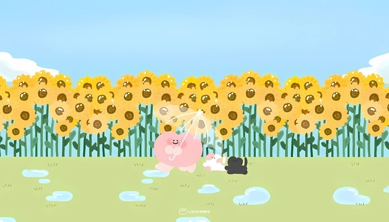 ảnh nền cute hoa hướng dương