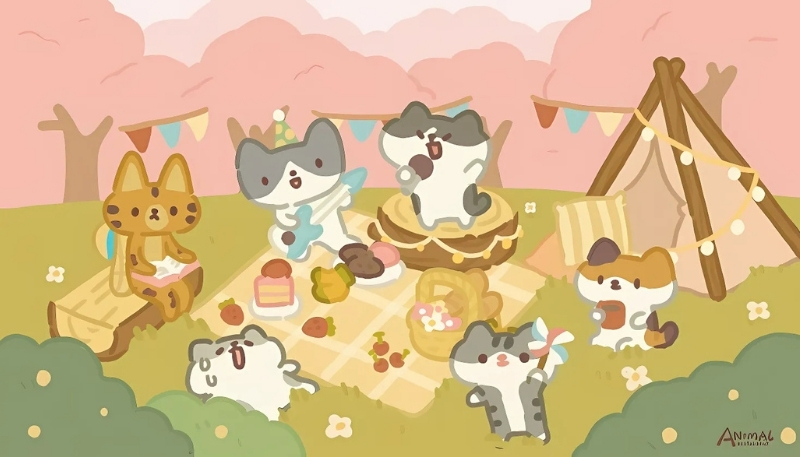ảnh nền cute mèo ca hát