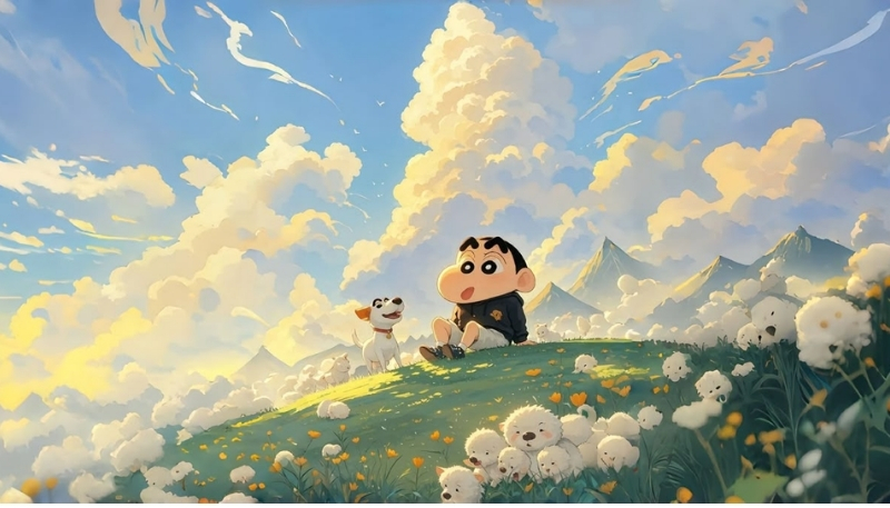 ảnh nền cute shin dễ thương