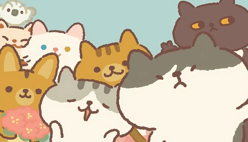 ảnh nền cute mèo hoạt hình