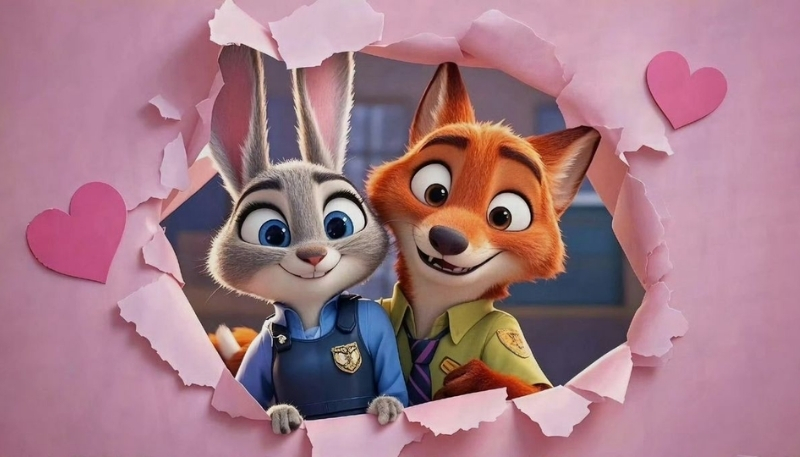 ảnh nền tình yêu Nick và Judy 2