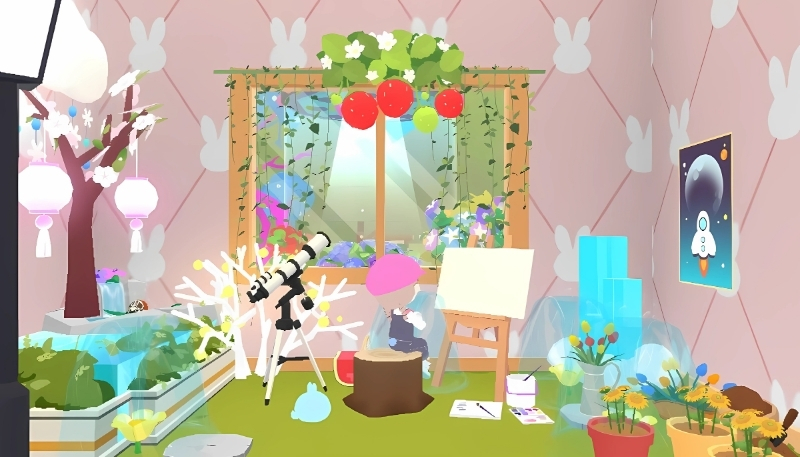 ảnh nền play together giàu biệt thự HD