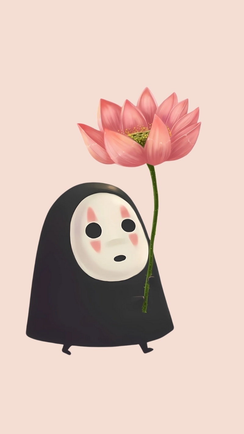 Wallpaper Vô Diện chibi cho điện thoại dễ thương
