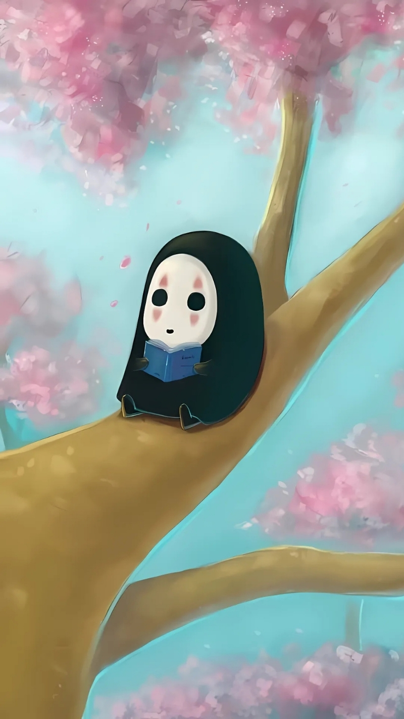 Wallpaper Vô Diện chibi đáng yêu đẹp cho điện thoại