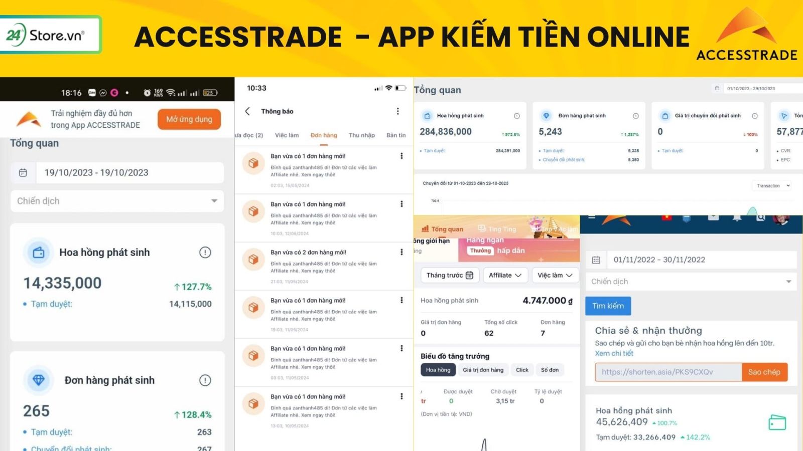 app kiếm tiền online accesstrade
