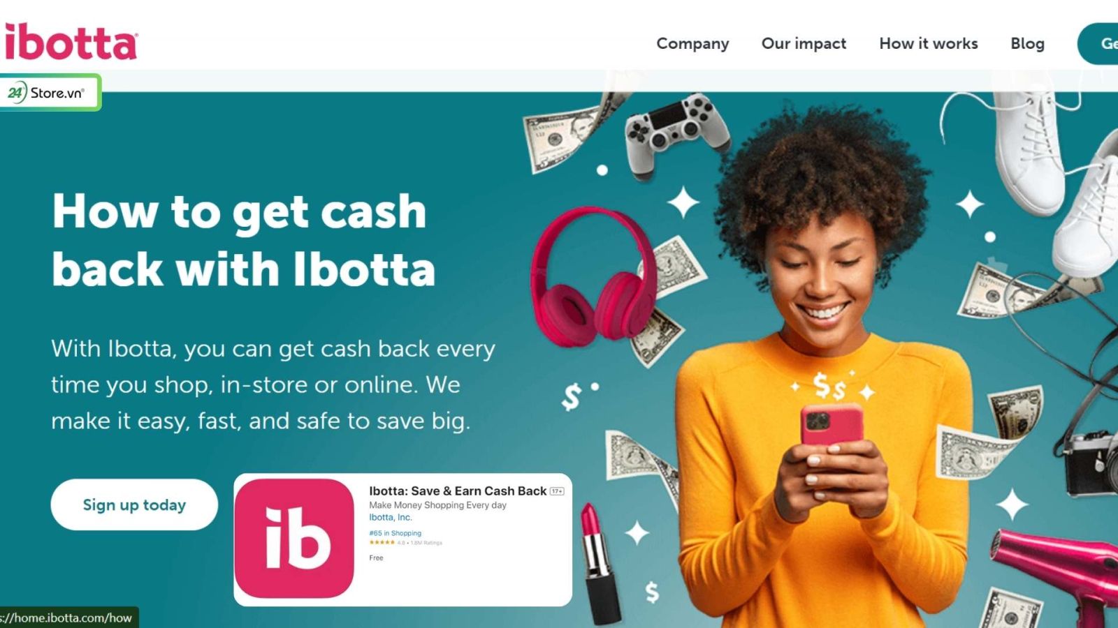 app kiếm tiền online ibotta