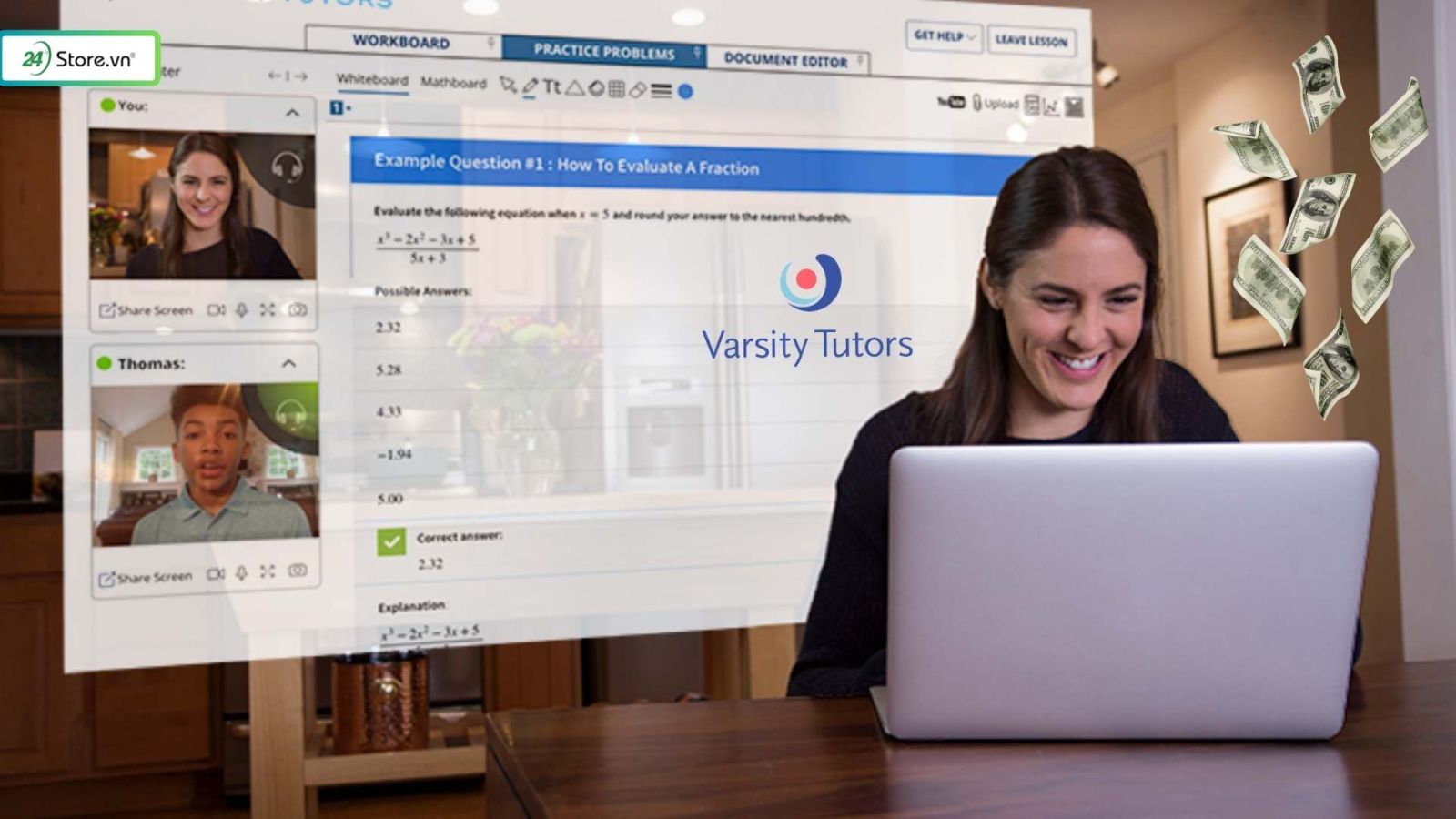 app kiếm tiền online varsity tutors
