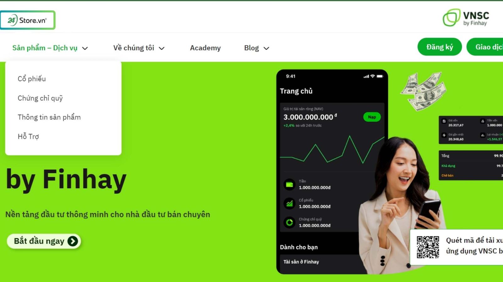 app kiếm tiền online finhay