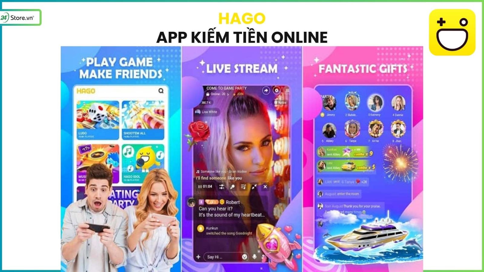 app kiếm tiền online hago