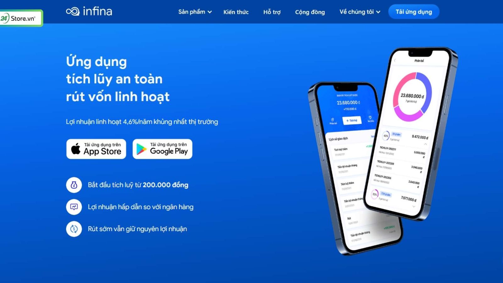app kiếm tiền online infina