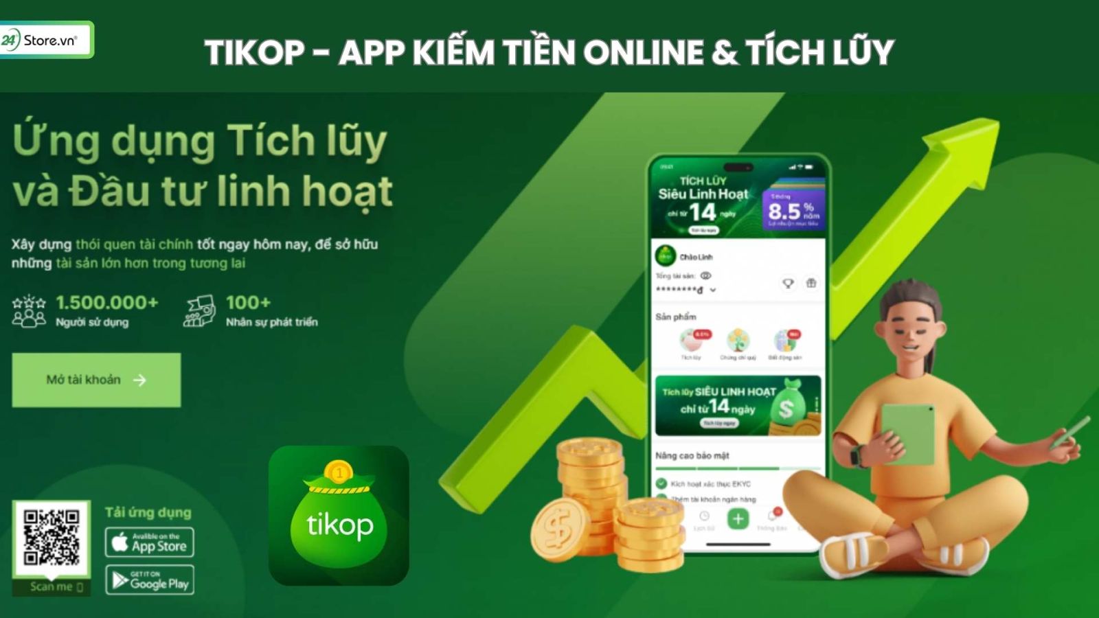 app kiếm tiền online tikop