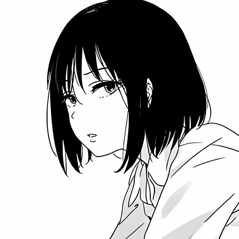anh đại diện trắng anime cho facebook