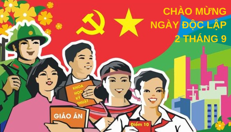 background 2/9, hình nền 2/9, bachground quốc khánh vector