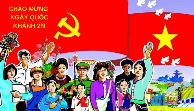 background 2/9, hình nền 2/9, bachground quốc khánh vector