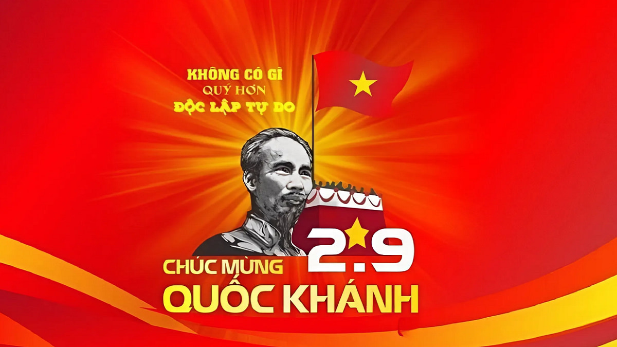background 2/9, hình nền 2/9, bachground quốc khánh vector