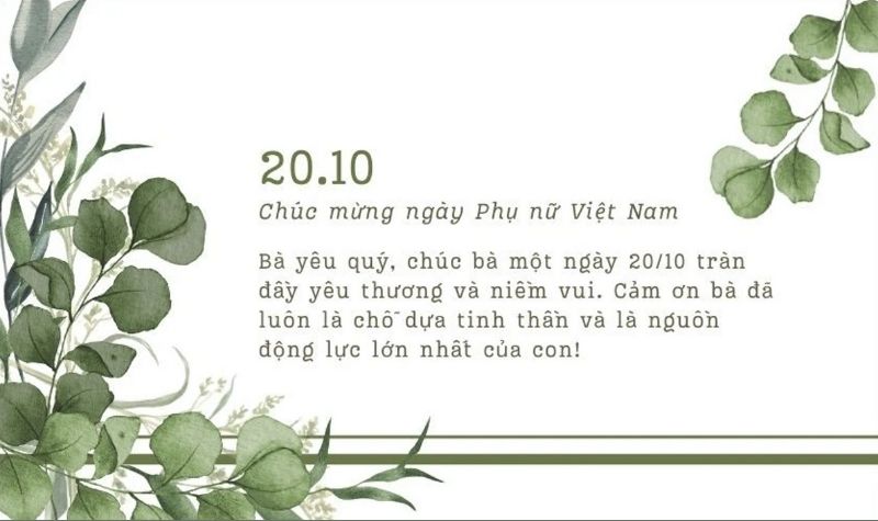 Hình ảnh 20/10 tặng bà 6