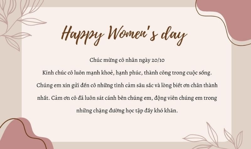 Hình ảnh 20/10 tặng cô 3