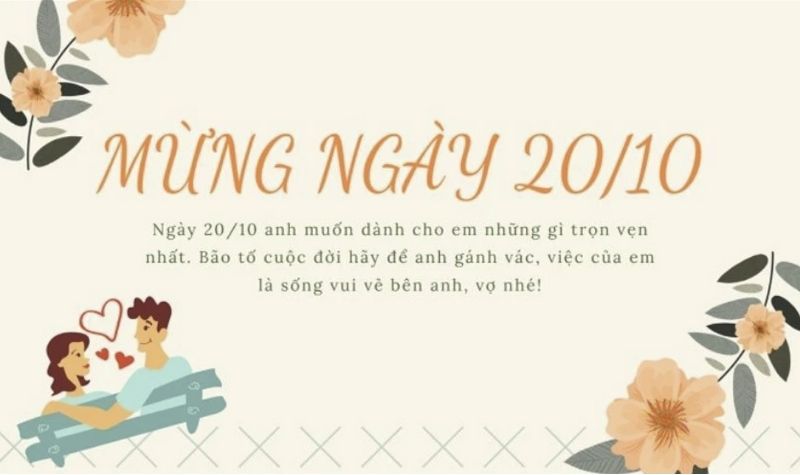 Hình ảnh 20/10 tặng vợ 8