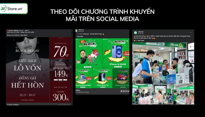 So sánh giá sản phẩm muốn mua trong ngày thứ sáu đen