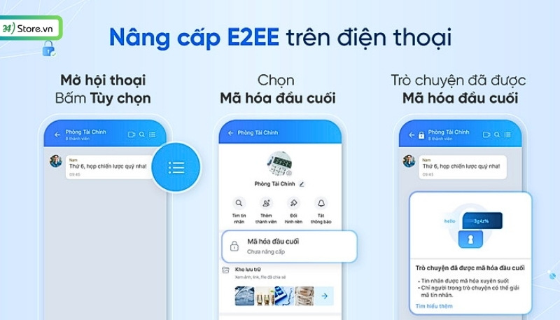 Bảo mật Zalo bằng cách nâng cấp mã hóa đầu cuối