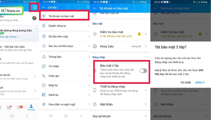 Bật bảo mật Zalo 2 lớp tránh bị hack, xâm nhập