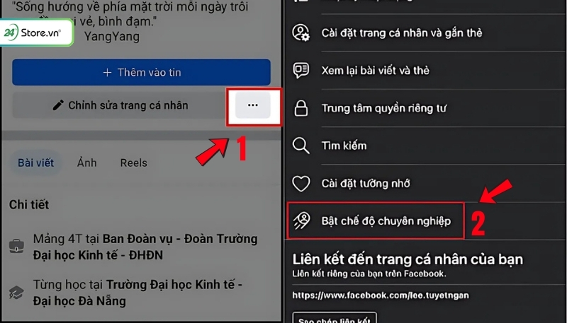 Bật kiếm tiền trên Facebook Story