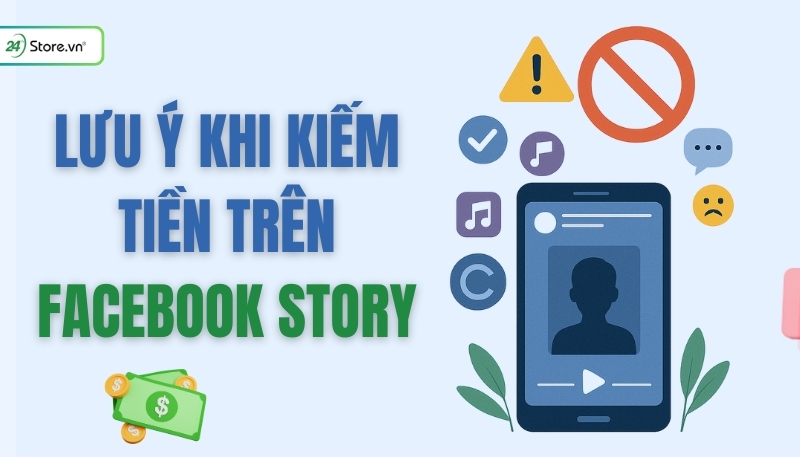 Lưu ý khi kiếm tiền trên Facebook Story