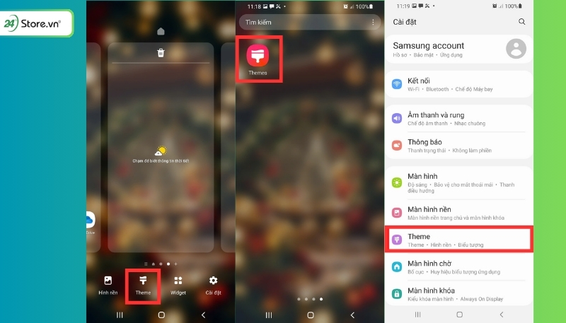Cách cài đặt theme Giáng sinh trên điện thoại