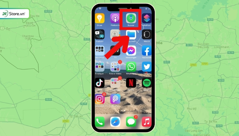 cách cài định vị giữa 2 điện thoại iphone