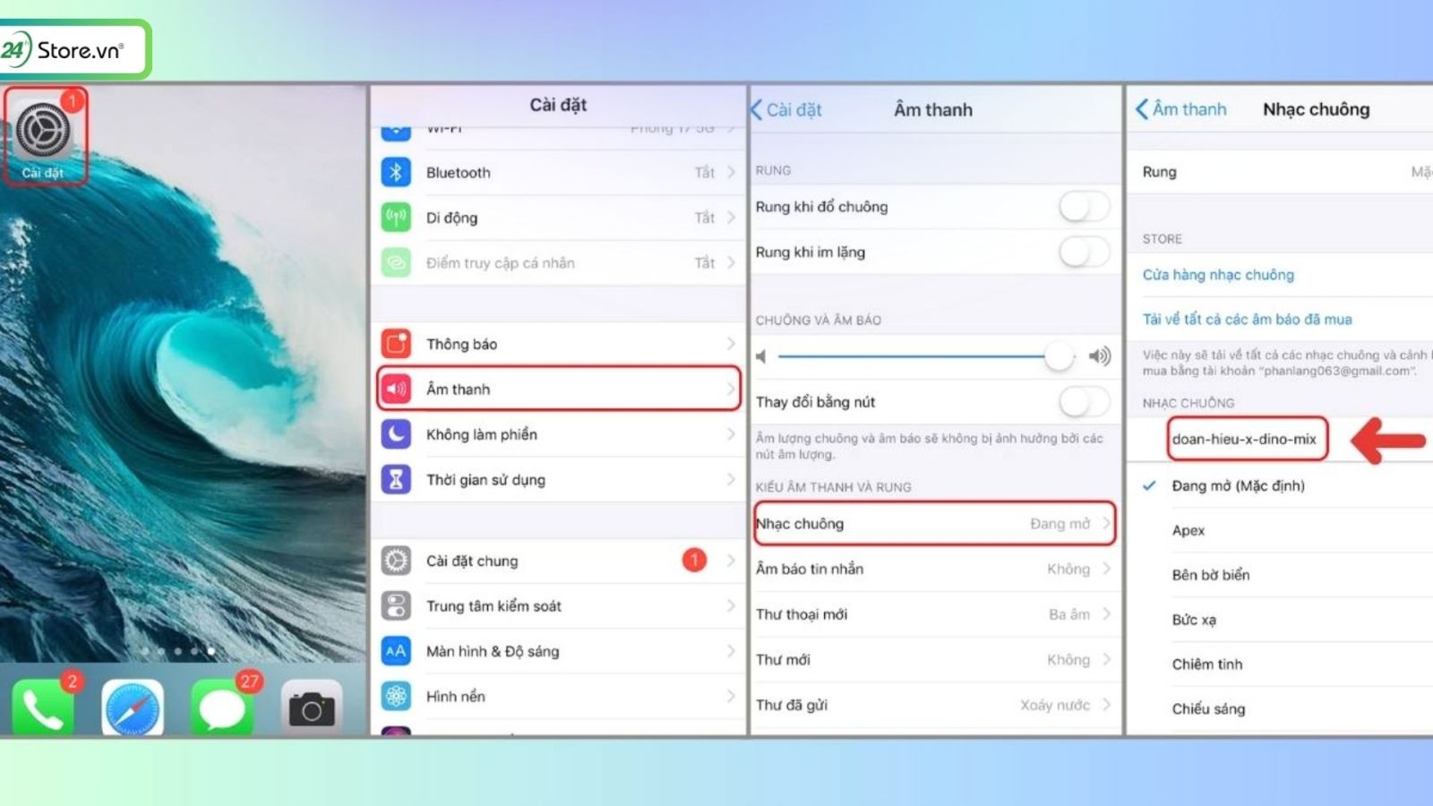 cách cài nhạc chuông cho iPhone