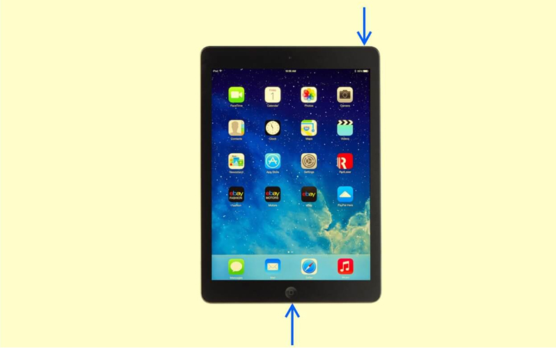 Cách chụp màn hình iPad iPhone