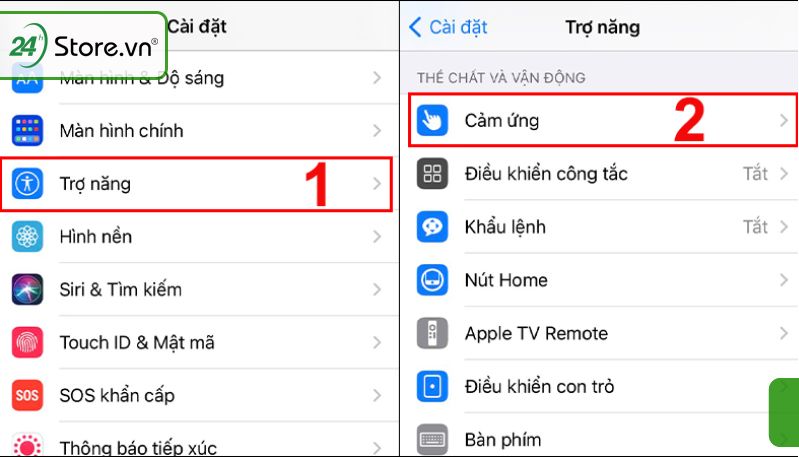 Chụp màn hình iPhone X bằng Assistive Touch