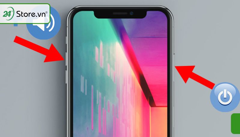Cách chụp màn hình iPhone X