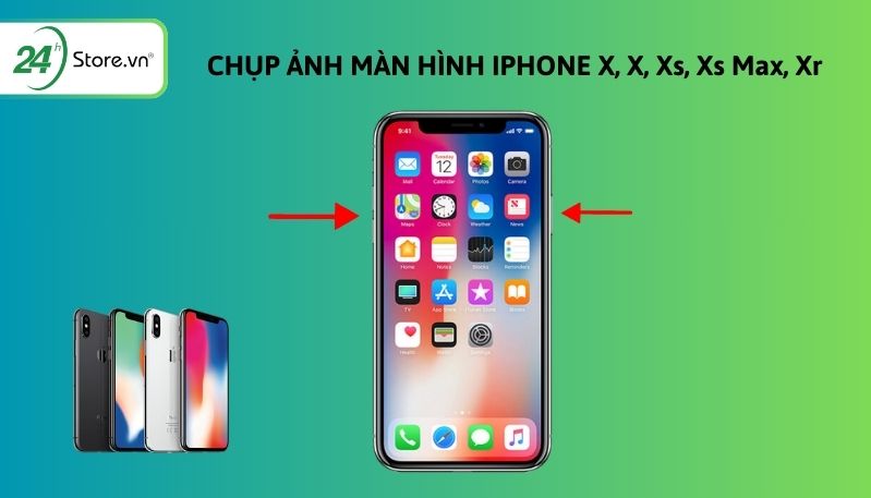 cách chụp màn hình iphone x