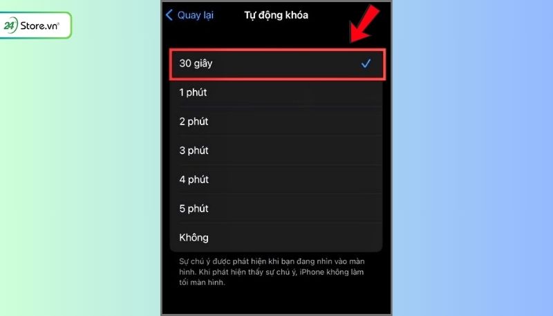 Cài đặt thời gian khóa màn hình iPhone