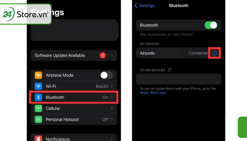 vào cài đặt trên iPhone và tìm mục vào cài đặt trên iPhone và tìm mục