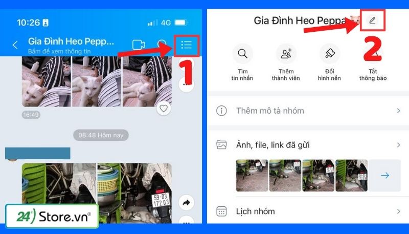 cách đổi tên nhóm trên Zalo