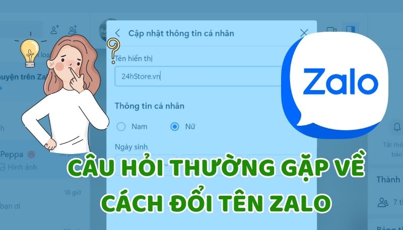 đổi tên Zalo
