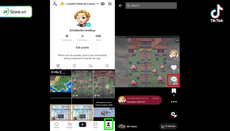 Cách bỏ ghim bình luận TikTok đơn giản