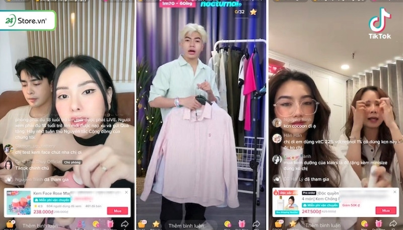 Cách ghim bình luận trên live TikTok