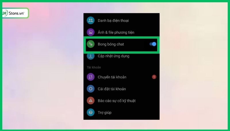 Cách sửa lỗi không thấy tùy chọn bong bóng chat trên Messenger 1